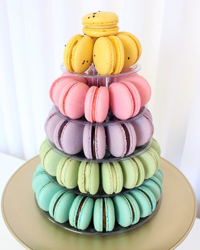 Torre de 5 andares - 60 macarons