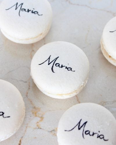 20 macarons personalizados