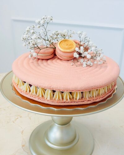 Macaron Gigante - Frutas vermelhas ao creme