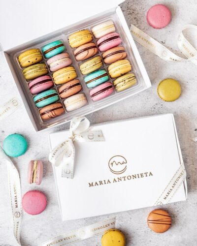 Caixa 20 macarons - Branca